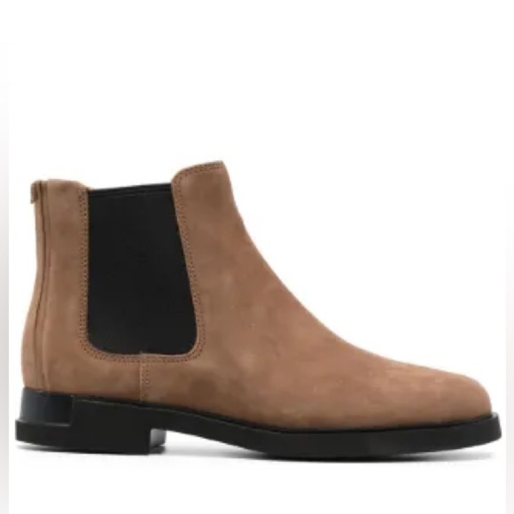 New Camper Iman Boots Chelsea Ankle Nubuck Suede Tan Sz 37 - Picture 2 of 14